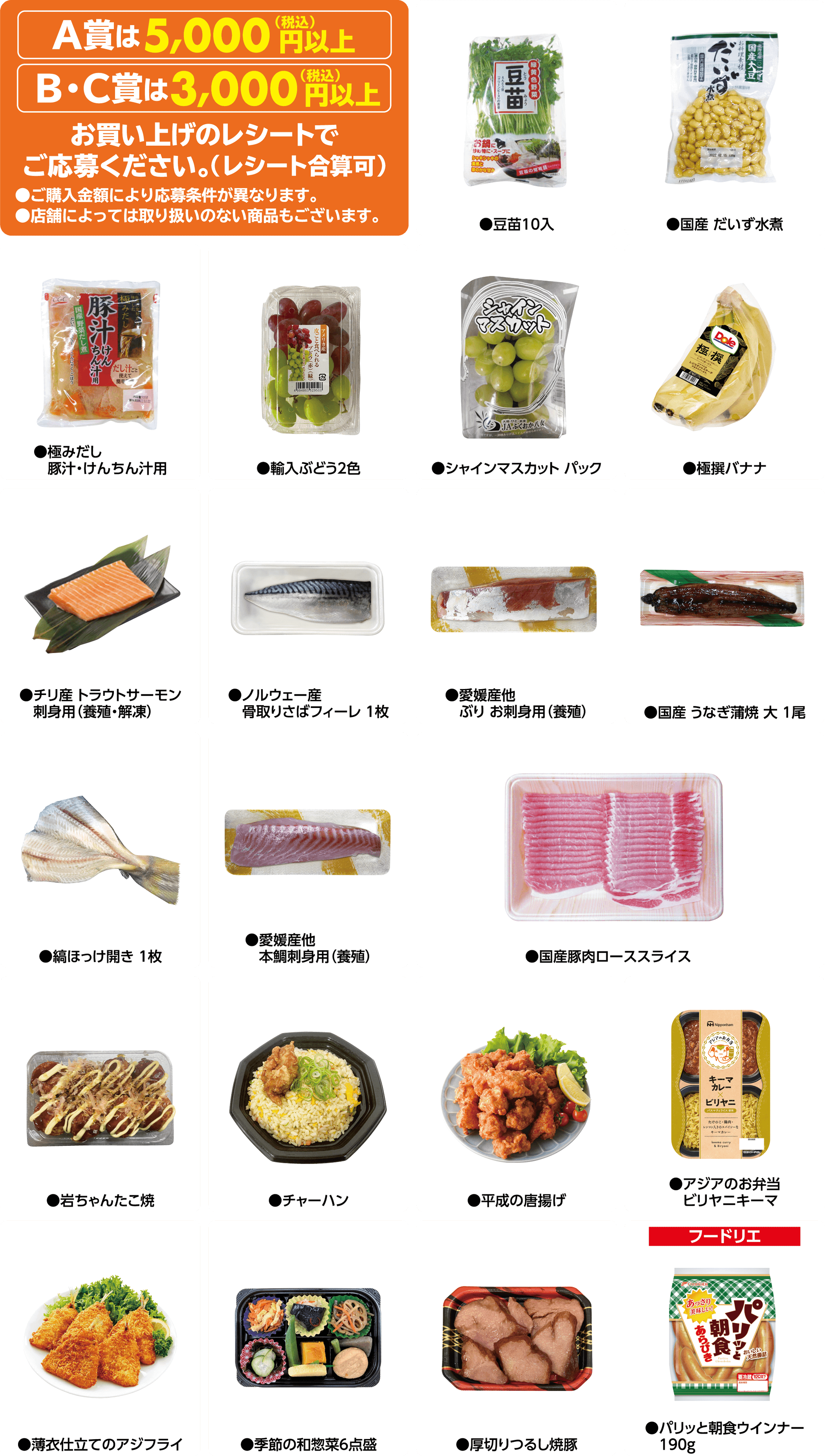 対象商品一覧